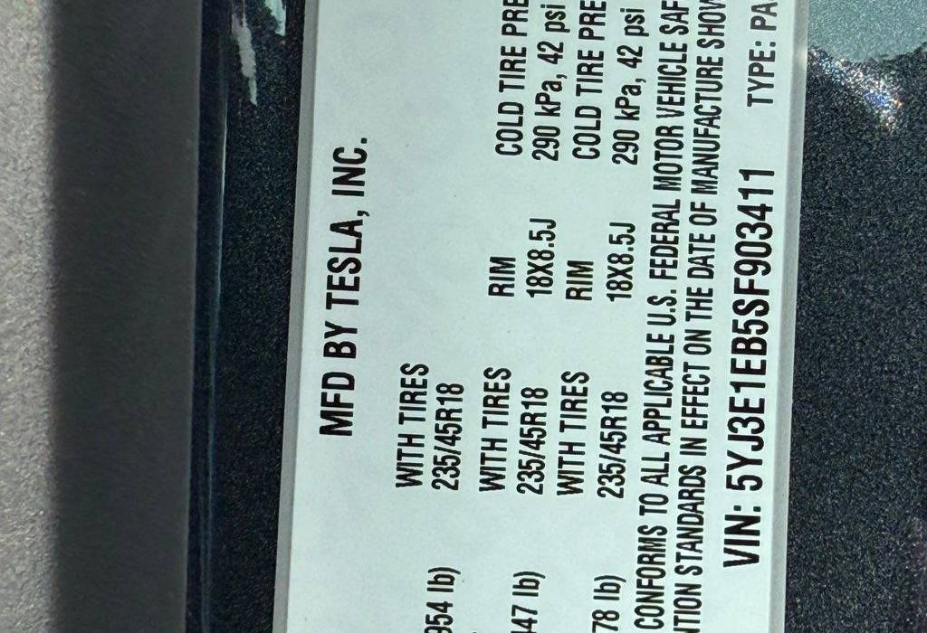 2025 Tesla Model 3 Long Range AWD